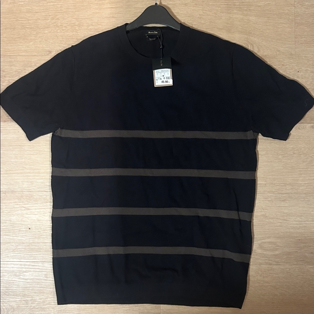 Massimo Dutti Knitted Short Sleeve Polo